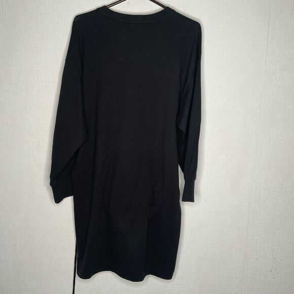 NWT Rebecca Minkoff Marta Belted‎ T-Shirt Dress Black Long Sleeve Size Medium - Picture 11 of 13